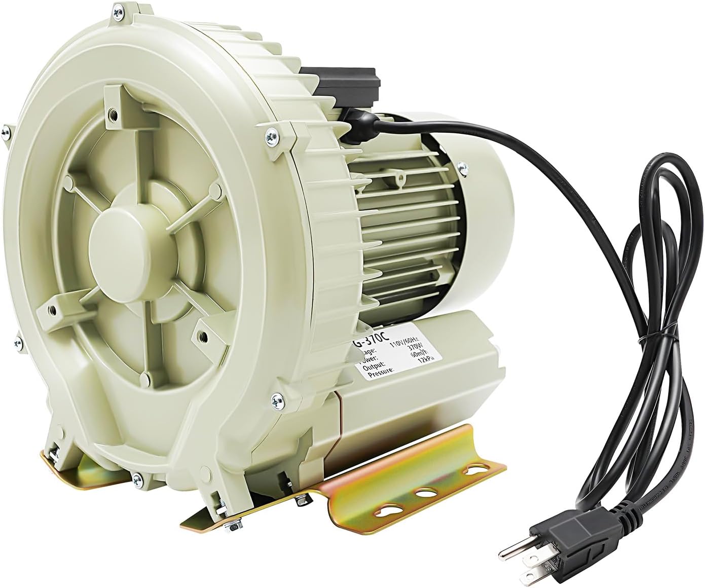 High Pressure Air Pump Blower, 12KPa Industrial Air Pump Blower Oxygen Aerator, Commercial Aquarium Fish Tank Pond Aquaculture Blower