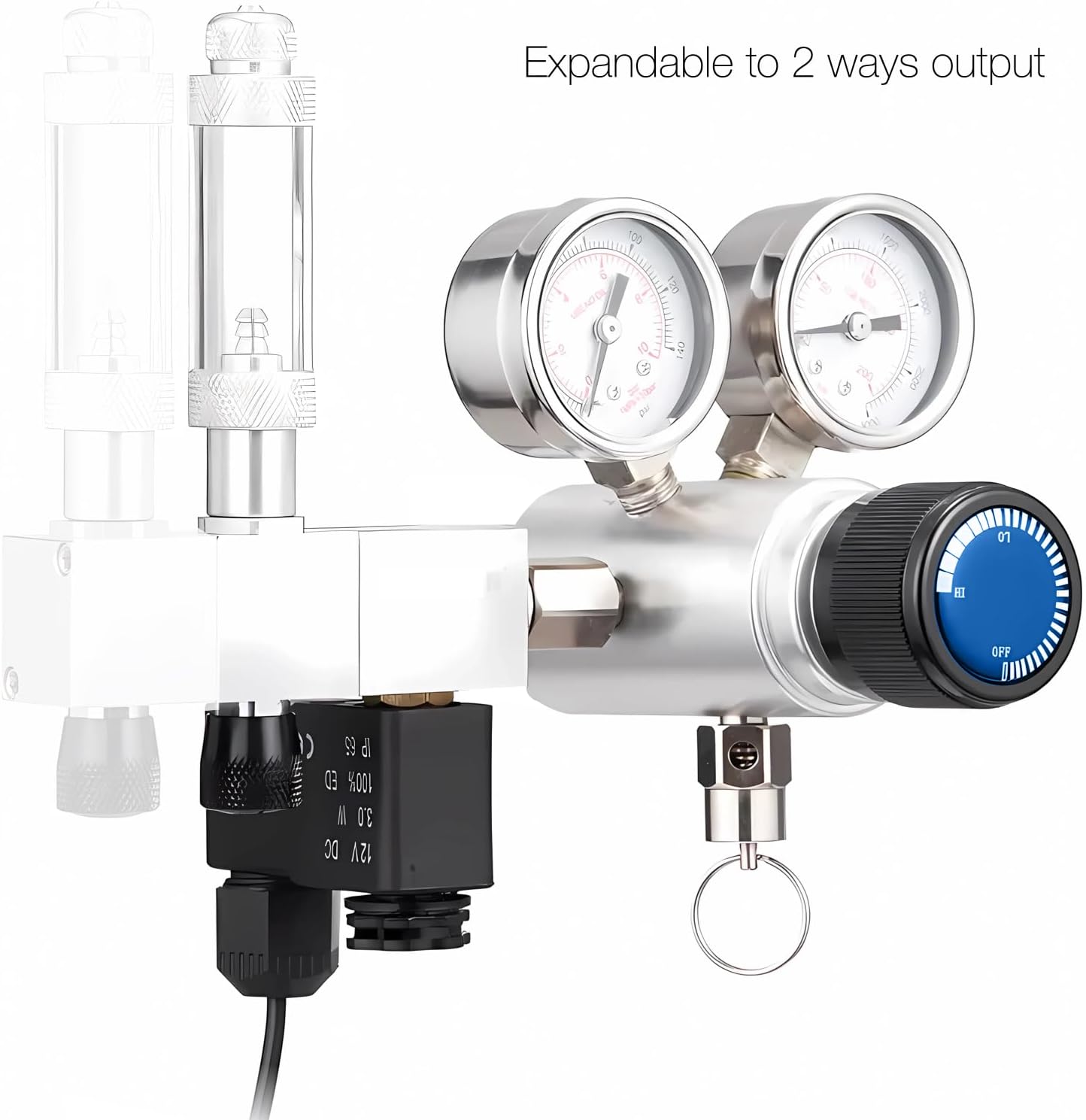 Dual Stage Co2 Regulator for Aquarium, Pro-Master Series, Co2 System Kit for Aquarium Plants, Integrated Bubble Counter and Adjustable Output Pressure