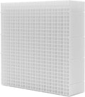 LINLAN 12 Pieces 11.8x11.8in (30X30cm) Aquarium Grid Plastic, Fish Tank Divider, Egg Crate for DIY Filtration and Bottom Protection in Aquascaping (White-No Accessories)