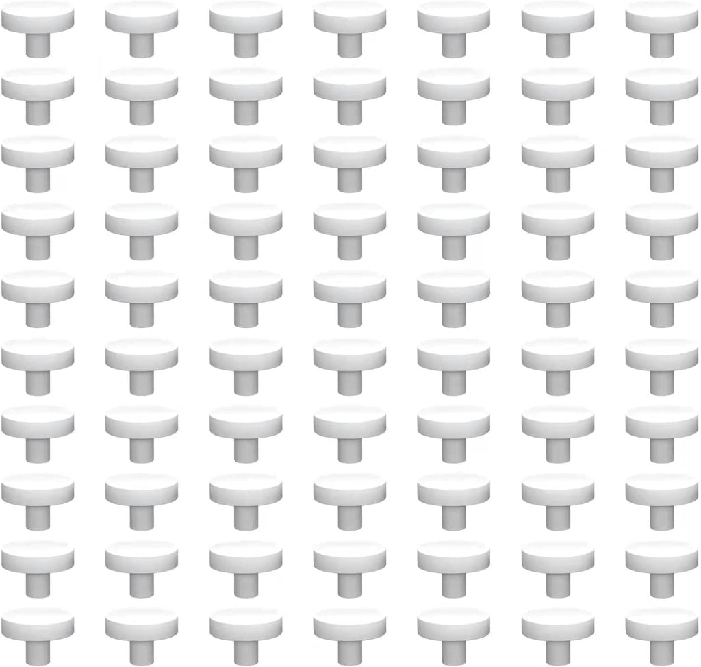 Ceramic White Coralline Coral frag Plugs Coral frag Base Round/Big Size Round/Hexagon (round24mm70pcs)
