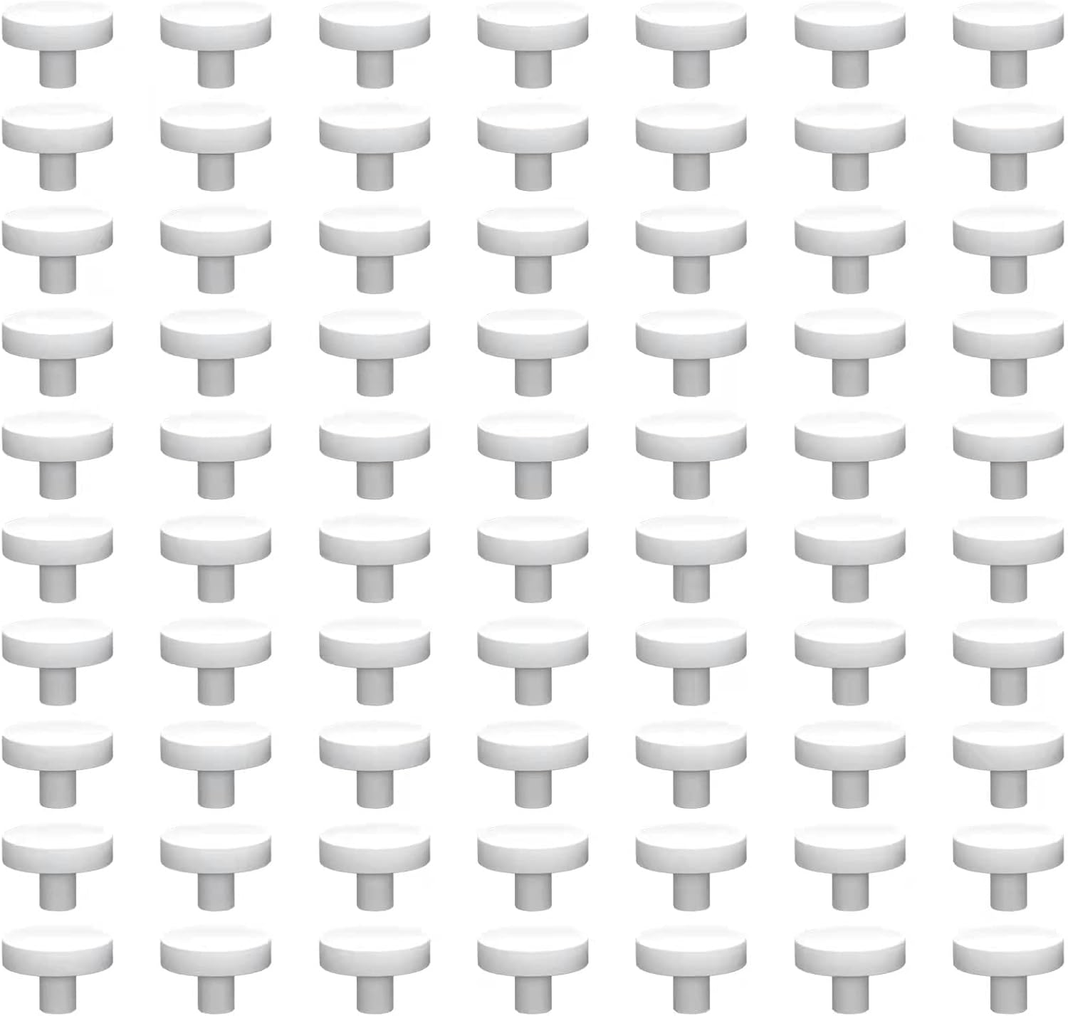 Ceramic White Coralline Coral frag Plugs Coral frag Base Round/Big Size Round/Hexagon (round24mm70pcs)