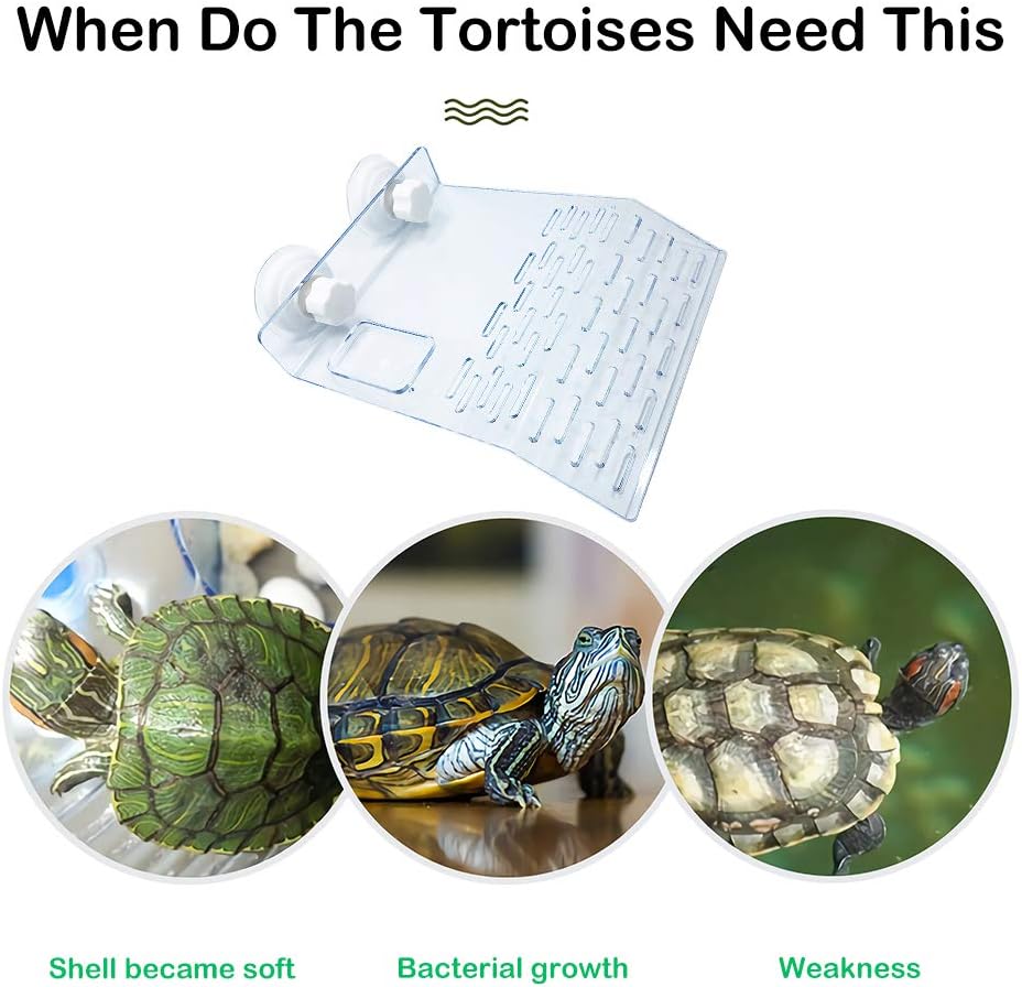 J-star Large Reptile Basking Platform, Aquarium Turtles Turtle Basking Platform, Turtle Tank Accessories Floating Turtle Habitat Dock