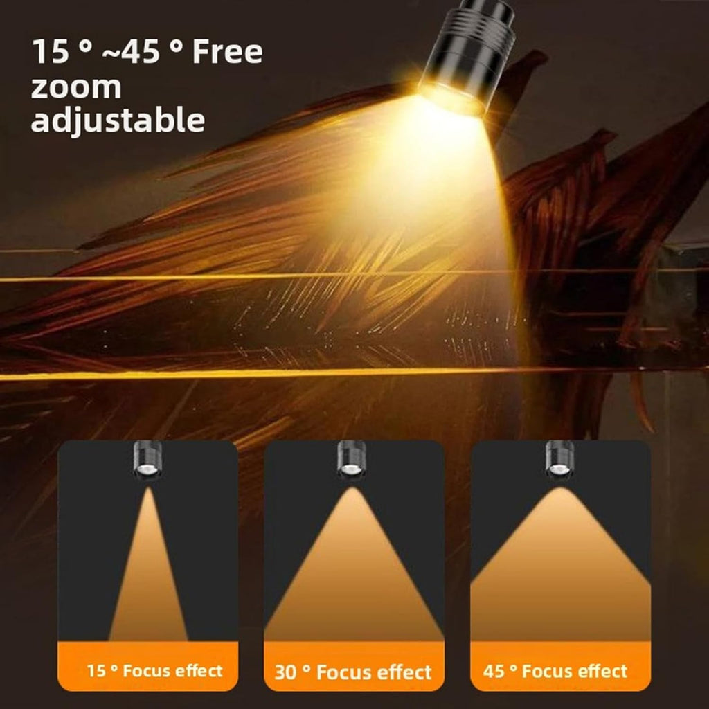 AYNEFY LED Aquarium Light, Aquarium Light for Open Fish 3 Color Lighting Adjustable Indoor LED Light Mini Lamp IP65 Waterproofing 360 Rotatable Clamp Arm Aquarium LED Lamp