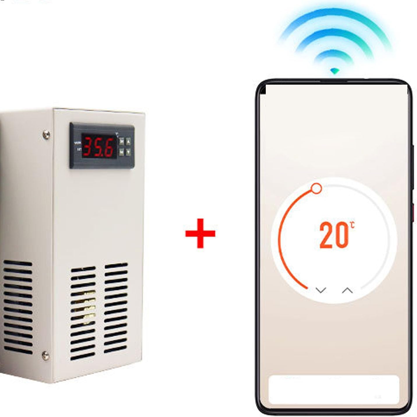 Tyenaza Aquarium Chiller, 20L Quiet Constant Temperature Adjustable Fish Tank Water Cooling Machine Aquarium Cooler