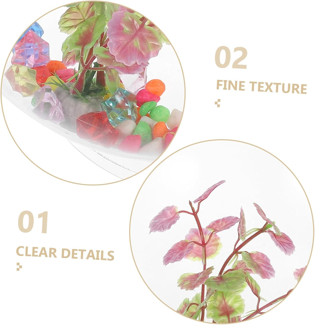 Acrylic Wall-Mounted Fish Bowl Betta Aquarium Multipurpose Wall Planter