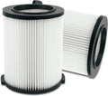 VF4000 Replacement Filter Wet Dry Vacuum Cleaner Compatible with RIDGID Wet Dry 5-20 Gal, 6-9 Gal Husky Vacuum, CRAFTSMAN 17816 Shop Vacuum (2 Pack Filters)