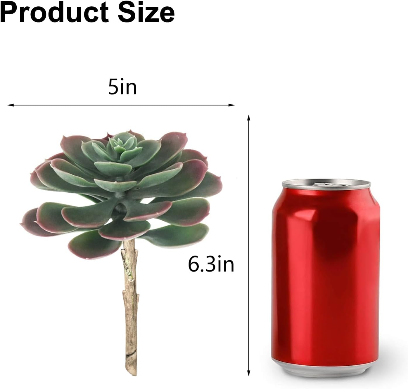 2Pcs Artificial Succulent Plants, Lotus Flower Realistic Fake Succulents, Fake Plant for Garden Arrangement Decor, Autumn