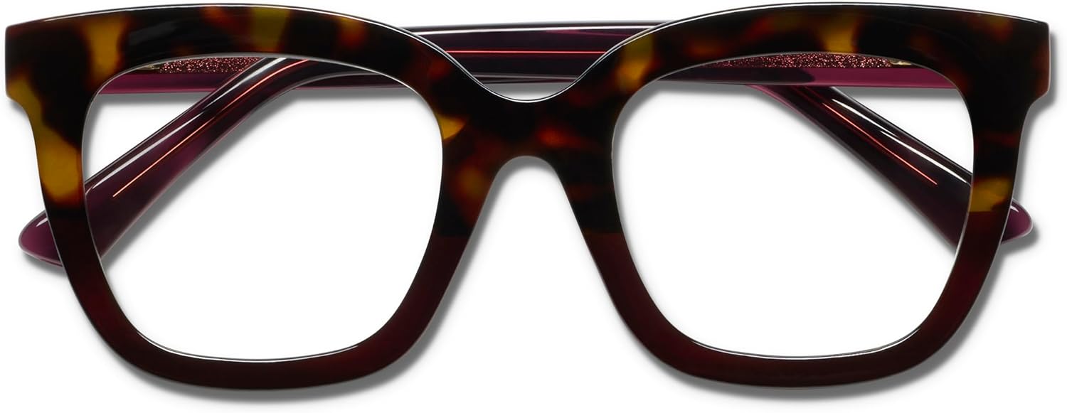 Peepers by PeeperSpecs Oprah's Favorite Things Women's Fanfare Square Blue Light Blocking Reading Glasses