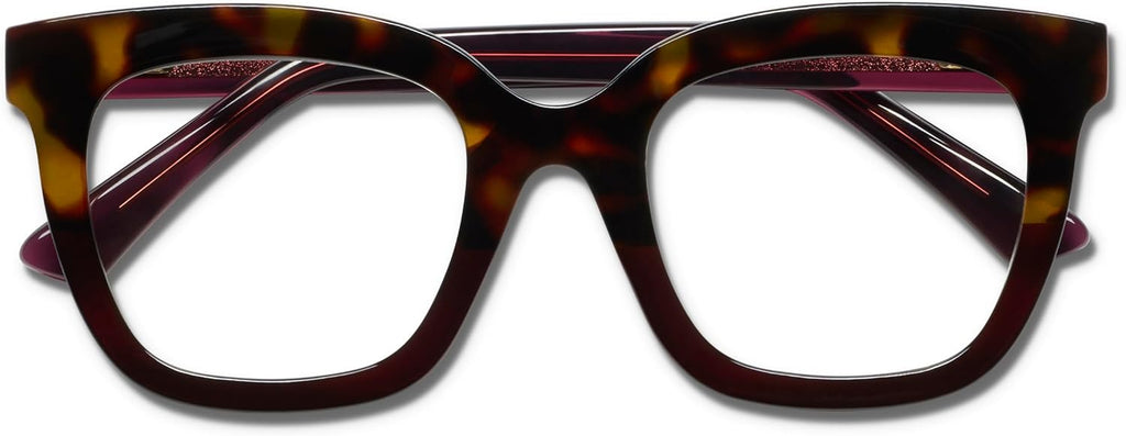 Peepers by PeeperSpecs Oprah's Favorite Things Women's Fanfare Square Blue Light Blocking Reading Glasses