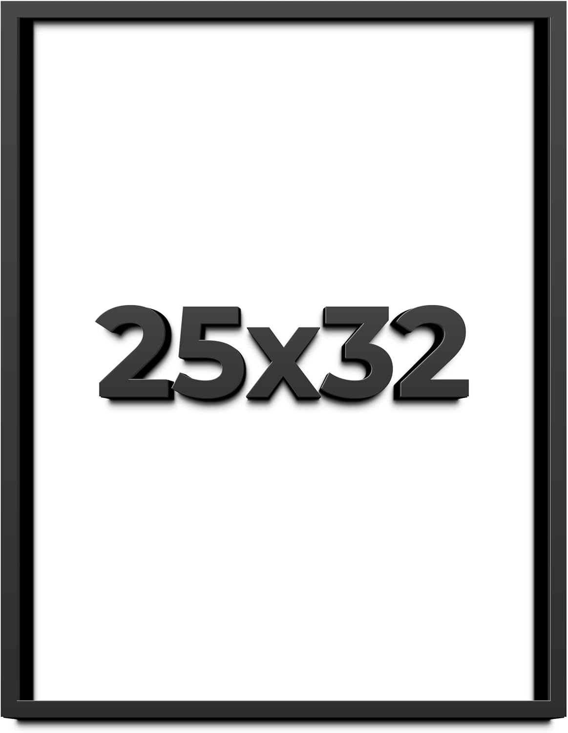25x32 Shadow Box Frame Black | 1 Inch Deep Solid Wood Shadowbox Display | UV Resistant Acrylic Plexiglass, Acid Free Backing, Hanging Hardware | Dugan Picture Frame Style