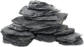 Unocho Natural Slate Stone Reptile Basking Platform Rock 10lb Fish Tank Rocks for Aquascaping Terrarium Decoration&Reptile Habitats Tortoise Enclosures(2-6 inches)