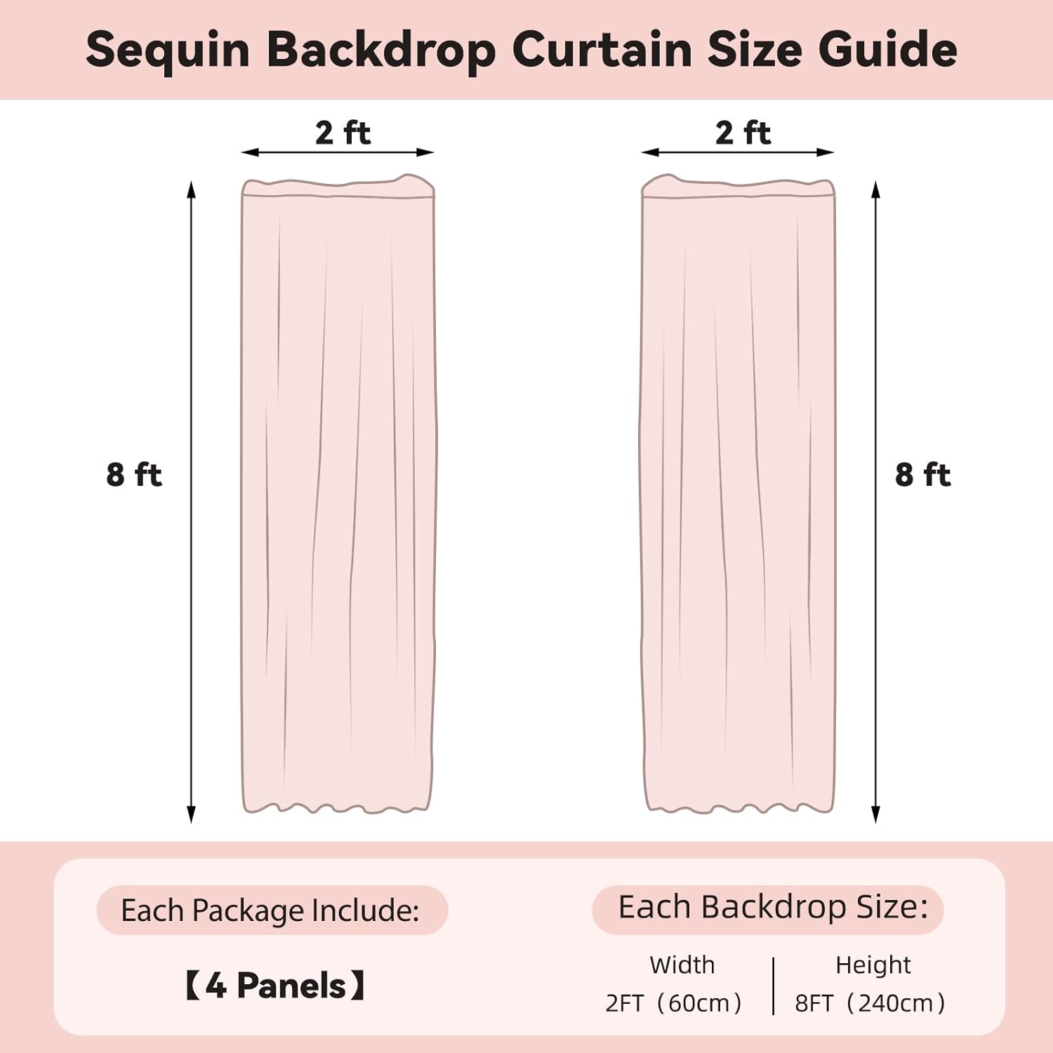 Sugargirl Dark Green Sequin Backdrop Curtain 4 Panels 2FTx8FT Glitter Dark Green Background Drapes Sparkle Photography Backdrop for Party Wedding Birthday Wall Decoration