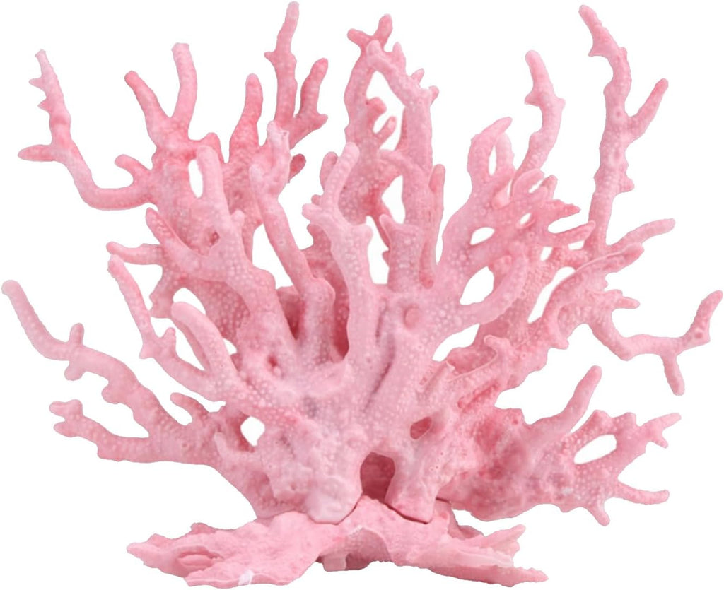 PENCK Aquarium Decorations Resin Reef Tank Decor Accessories Fake Coral Fish Tank Ornaments (Pink)