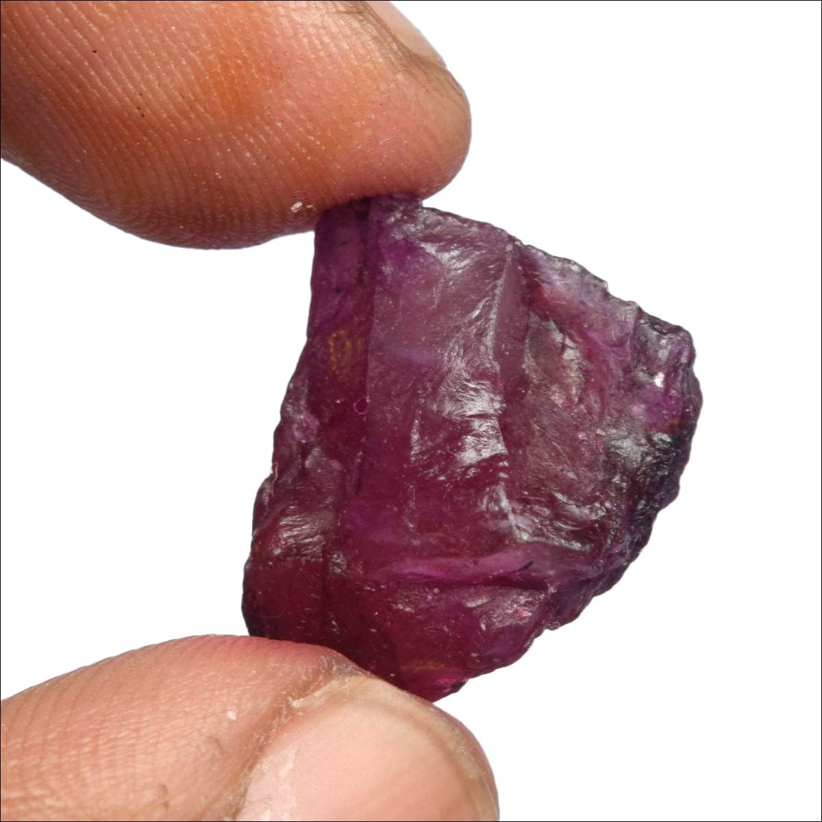 GEMHUB Loose Gemstones Beads Natural Crystals And Healing Stones 22 Carats Raw Rough Ruby Healing Crystals For Jewelry Making