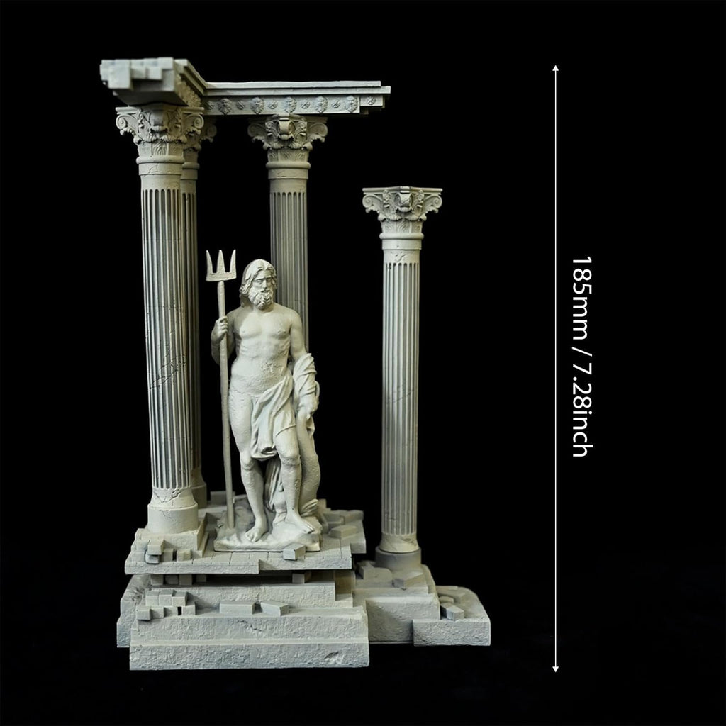 Roman Column Decoration Resin Small Aquarium Decoration Roman Ruins Ornament Set C