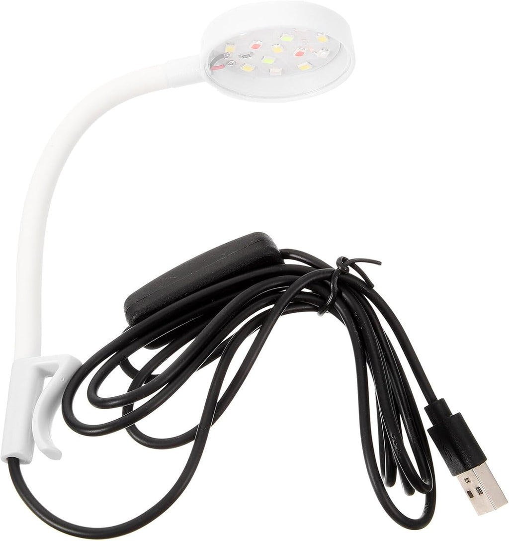 Angoily USB Aquarium LED Fish Tank Light Clamp-Type High Brightness Spot Lamp for Aquatic Plants and Ornamental Fish Design for Household Tank Accessory