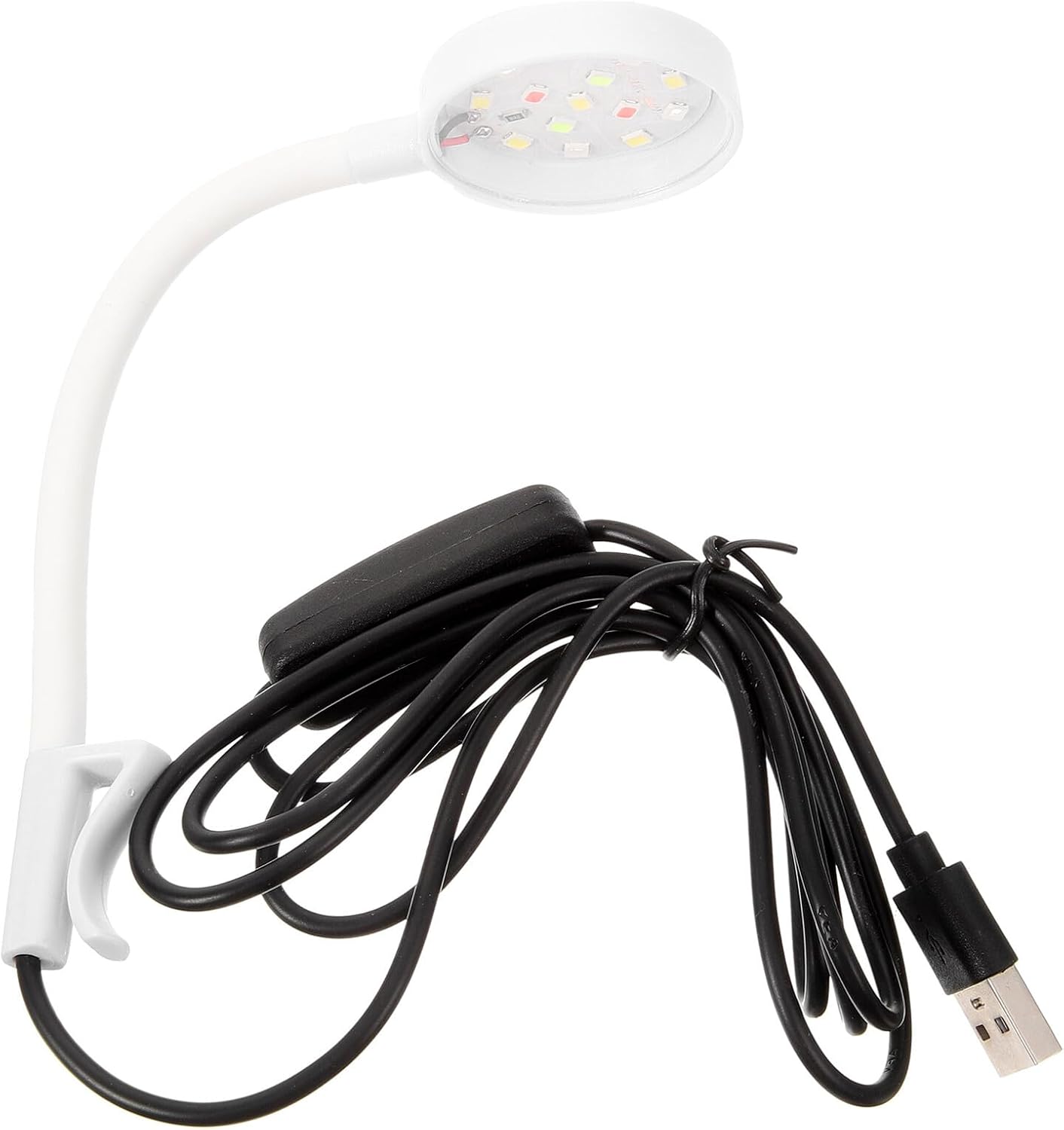 Angoily USB Aquarium LED Fish Tank Light Clamp-Type High Brightness Spot Lamp for Aquatic Plants and Ornamental Fish Design for Household Tank Accessory