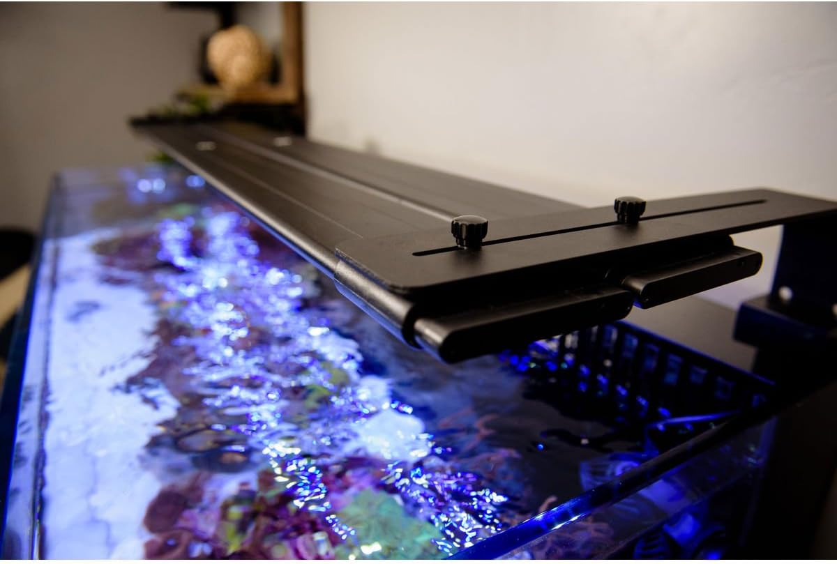 Current USA Orbit Marine IC PRO 36-48" Inch Dual LED Saltwater Reef Marine Aquarium Light | 24 Hour IR Lighting & eFlux Wave Pump Control | Adjustable Color Spectrum for Fish Tank (4226)