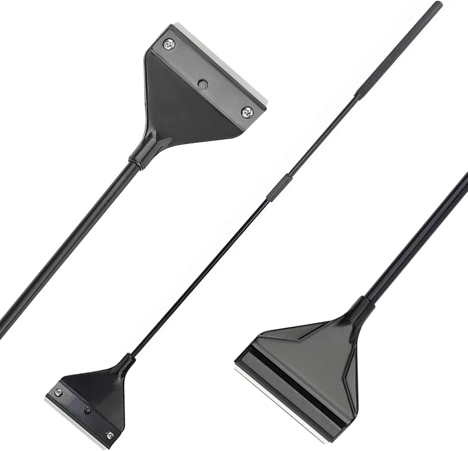 Algae Scraper for Glass Aquarium, Long Handle Fish Tank Algae Scraper with 10 Blades, Essential Aquarium Cleaning Tool.