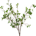 6pcs Artificial Branches Plants Greenery Stems Faux Branches for Vase Plant Artificial Eucalytus Branches Fake Ficus Twig (45"/Each Branch) (6, Green)
