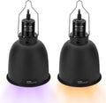 Reptile Light Fixture 5.5", Reptile Heat Lamp Max 100W, Reptile Tank Lighting Fixtures, Fixture for UVB Reptile Light, Reptile Tank Accessories 2 Packs E26