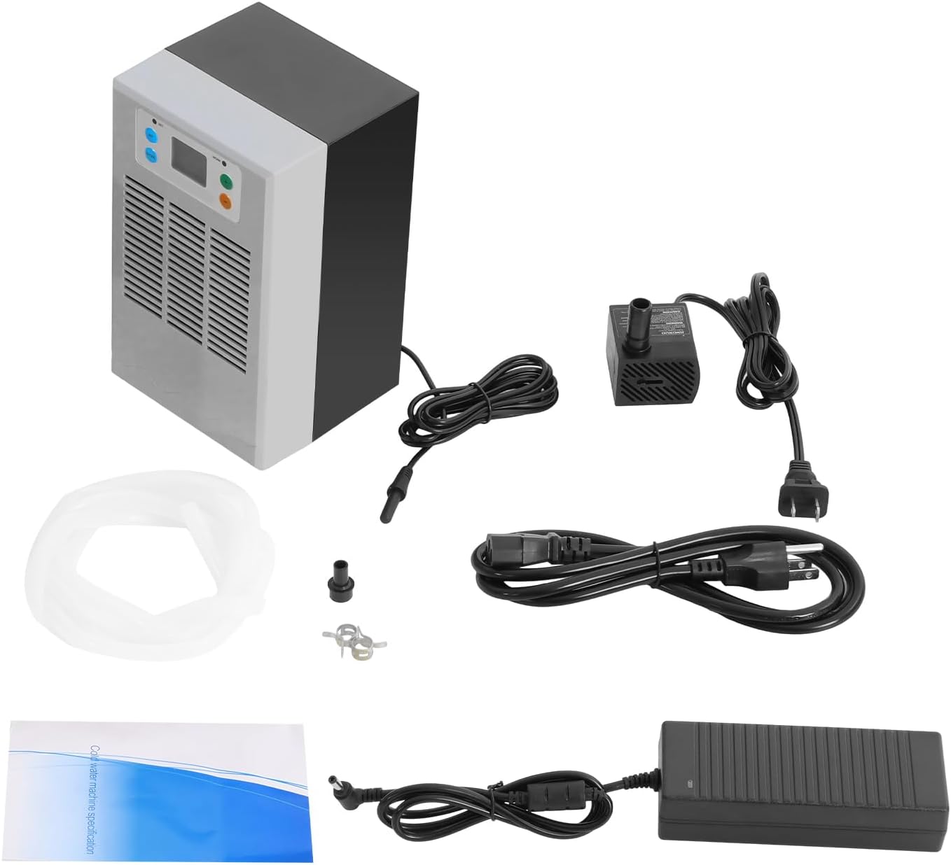Aquarium Chiller, 7.93GAL 100W Fish Tank Water Cooler/Heater (10-40°C), Aquarium Water Chiller Constant Temperature Low Noise with LED Digital Display for Fish Salamander Shrimp Reef Tanks