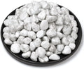 Polished Howlite Crystal Stone Set - 0.5" 10 oz, Handpicked Tumbled Gemstones Rocks, Pebbles for Reiki, Chakra, Healing, Home Decor