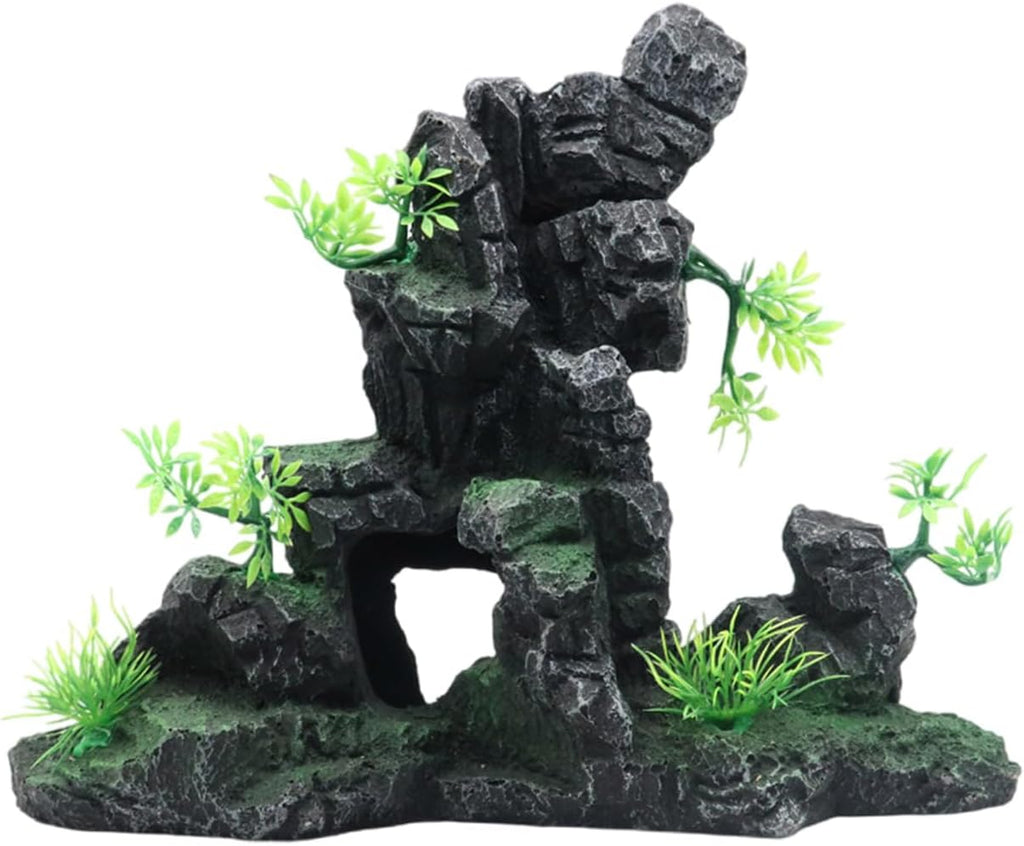 Fishtank Shrimp Breeding Rockery Mountain Ornaments for Aquariums Terrarium Landscaping Shelter Decoration Fish Tanks Ornaments Large Small Large