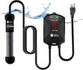 AquaMiracle Upgraded 200W Aquarium Heater Fish Tank Heater Turtle Heater Super Compact Aquarium Heater, Dry-Run/Overheating Protection and Memory Function, Dual LED Display, for 20-40 Gal Tanks