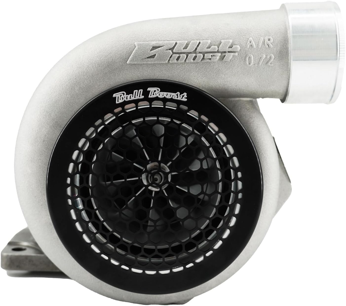 Billet 4" Inch Turbo Inlet Guard Velocity Stack Adapter Bellmouth Intake Hex BLACK