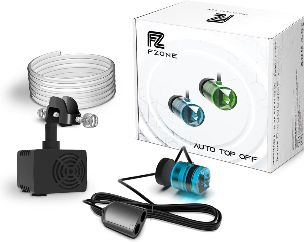 FZONE Aquarium ATO Auto Top Off Refilling System with Dual Optical Sensor for All-in-One Tanks