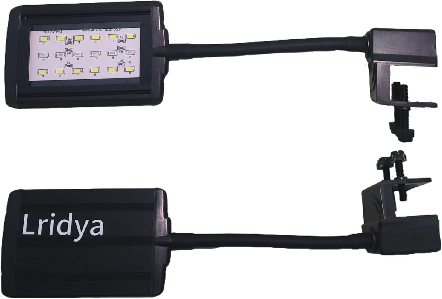 8W Clip-On Aquarium Light - White/Blue/Red,5 Brightness Levels,Timer (3/6/12H)