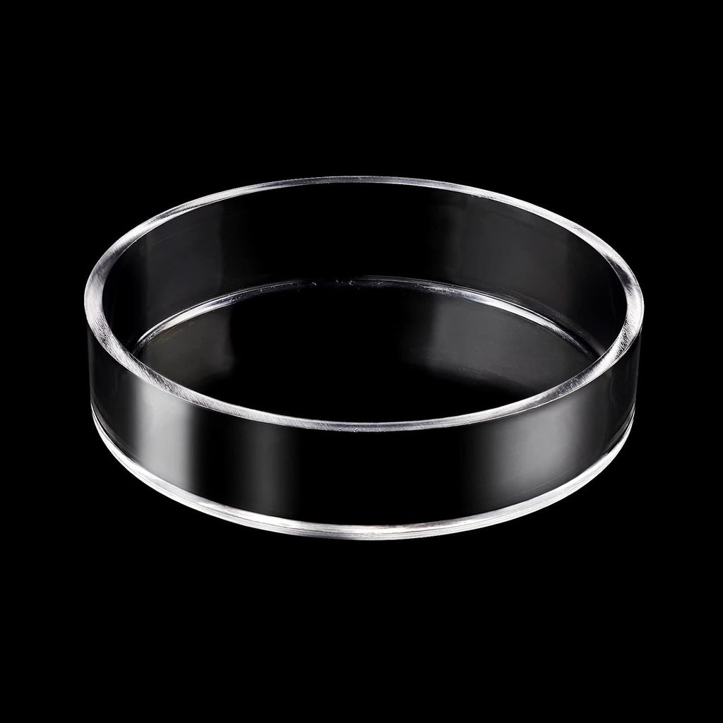 Aquarium Shrimp Feeder Dish Round Clear Fish Tank Feeding Dish Bowls (85mm)