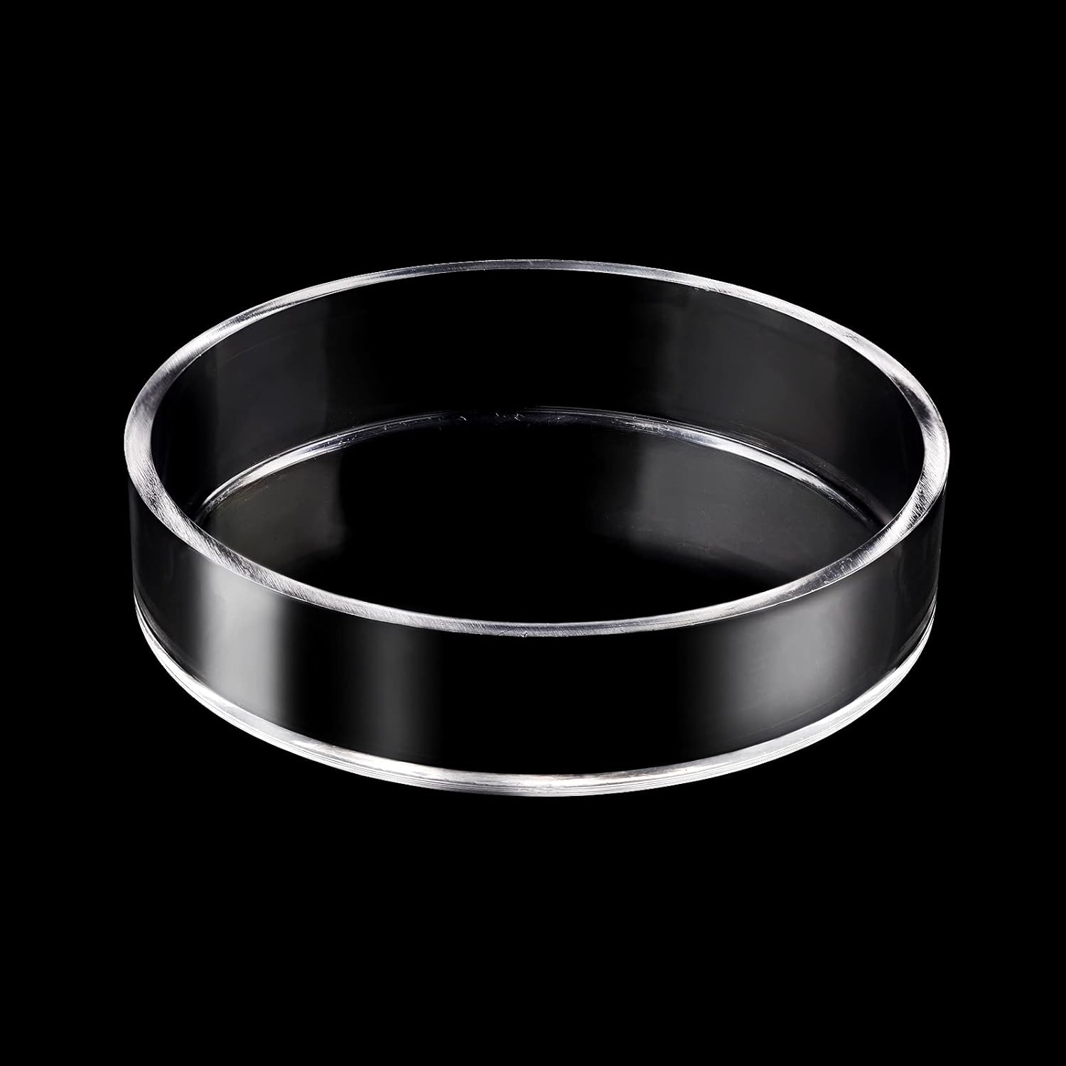 Aquarium Shrimp Feeder Dish Round Clear Fish Tank Feeding Dish Bowls (85mm)