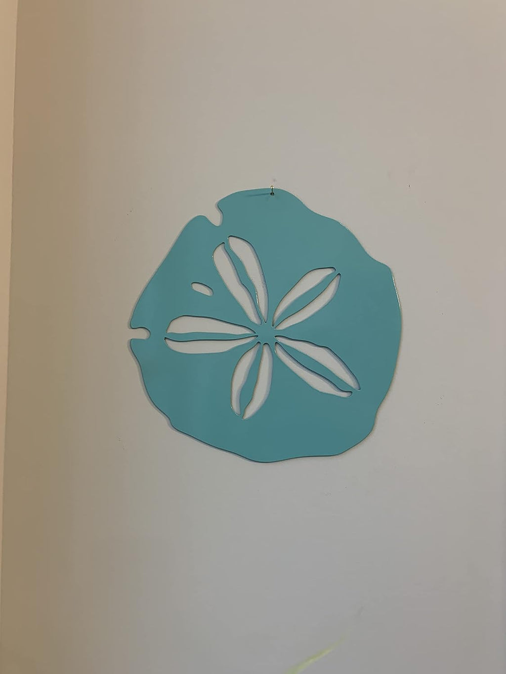 Riverside Designs Coastal Sand Dollar Ocean Beach Metal Art Steel Wall Decor (12", Seafoam)