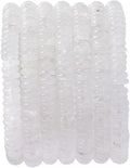 Natural White Crystal Disk Stone Spacer Beads 6x2mm 38cm/str Flat Rondelle Loose Semi Gemstone Caps for Making Bracelets Necklace