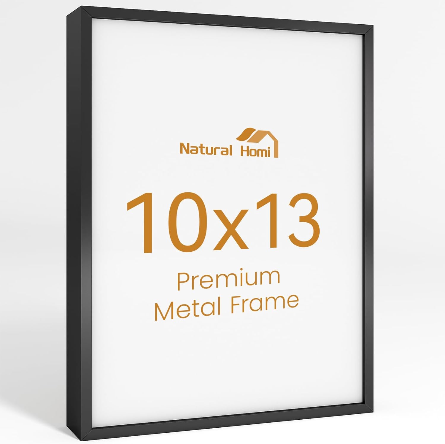 10x13 Aluminum Metal Picture Frame,Tempered Glass Black Photo Frame 10x13 for Family Photo,Posters,Art,Document to Wall Mount Horizontally or Vertically
