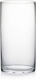 WGV Cylinder Vase, Width 6", Height 12", Clear Glass Container Terrarium Candle Holder for Wedding Centerpiece, Party Event, Home Office Decor, 1 Piece