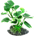 JGbaby Artificial Aquarium Plants,Fish Tank Decorations Betta Leaf Hammock 4in Realistic Silk & Plastic Plants, Hideout Decor for Betta. Goldfish,Reptiles,Small Tanks (Green Type-E)