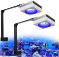 PopBloom RL90 WiFi Reef LED Light, 200W Reef Aquarium Lighting for SPS LPS Corals and Saltwater Fish Tanks, Enhanced Violet and Blue Spectrum,APP Fully Programmable (2 Lights with Mount Arm kit)