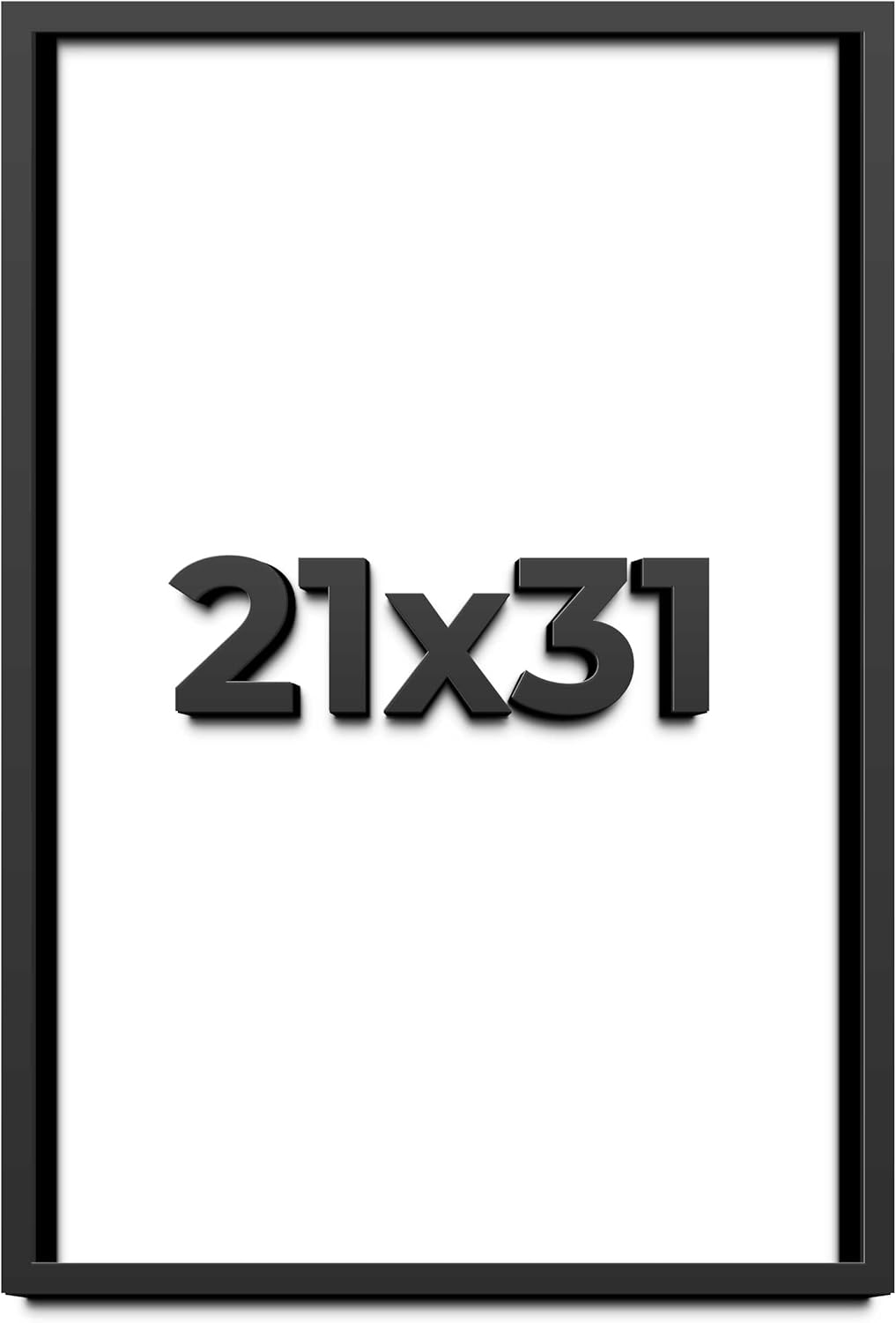 21x31 Shadow Box Frame Black | 1 Inch Deep Solid Wood Shadowbox Display Frame | UV Resistant Acrylic Plexiglass, Acid Free Backing, and Hanging Hardware | Dugan Picture Frame Style