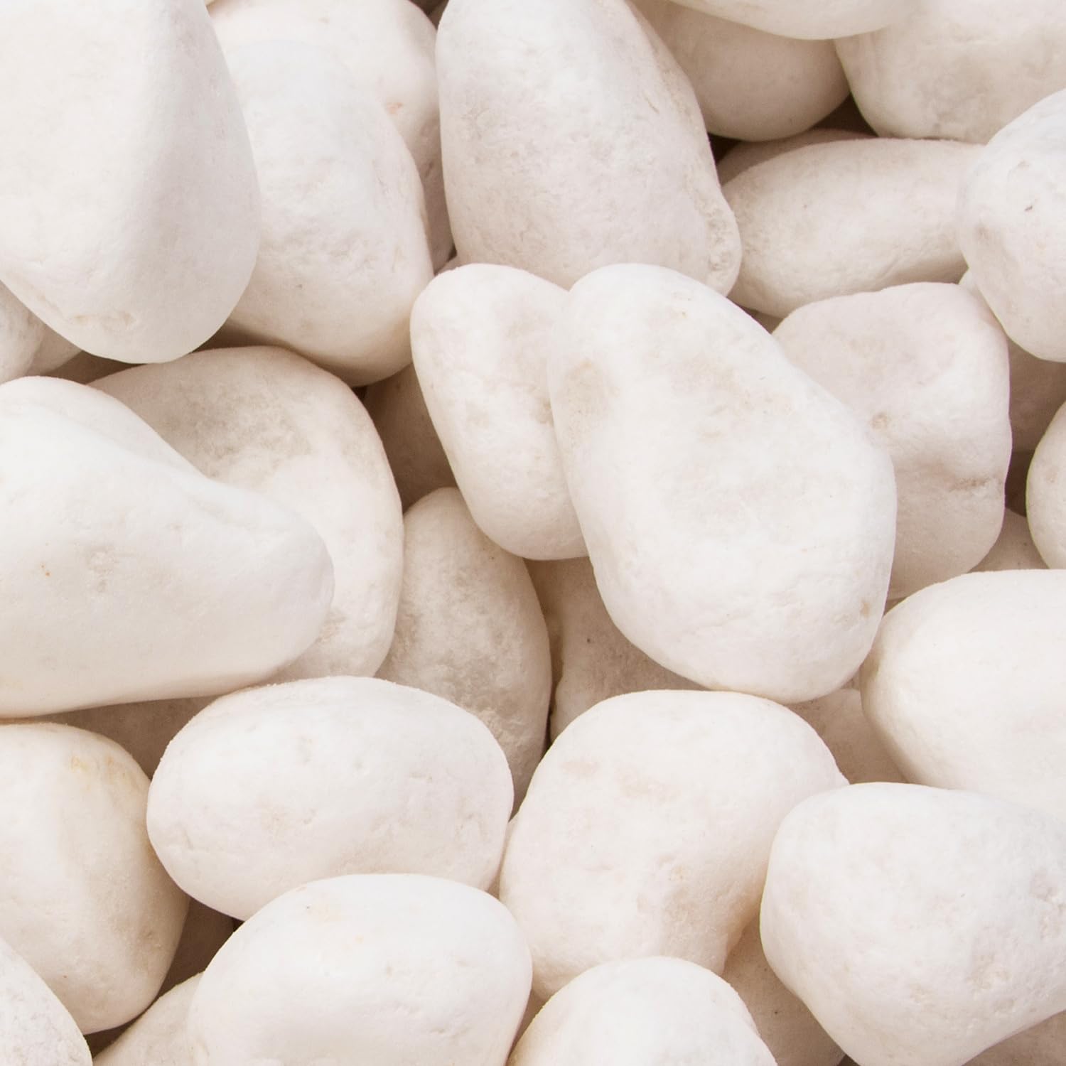 18 Pounds Decorative Pebbles, White Stones, White River Rock, Natural Aquarium Gravel, Garden Decor Rocks