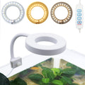 Upgraded Aquarium Light Clip On Fish Tank LED Light Small USB Light Dimmer Multi-Color White+Warm Yellow+Yellow 1 to 5 Gal (Adapter NOT Included, No Timer)