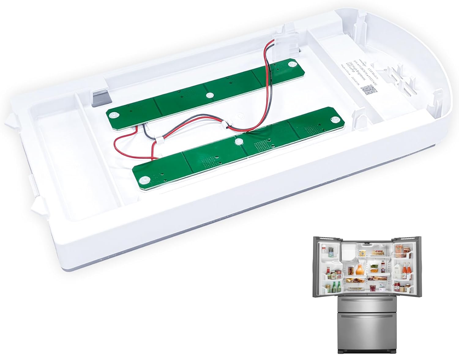 W11527432 Refrigerator LED Light Assy Module Replace W11387579 W11333374 W11042554 W11101384 W11245960 Fits for Whirlpool Maytag Amana Refrigerator LED Light Replacement WRF555SDFZ09 WRX735SDHZ02