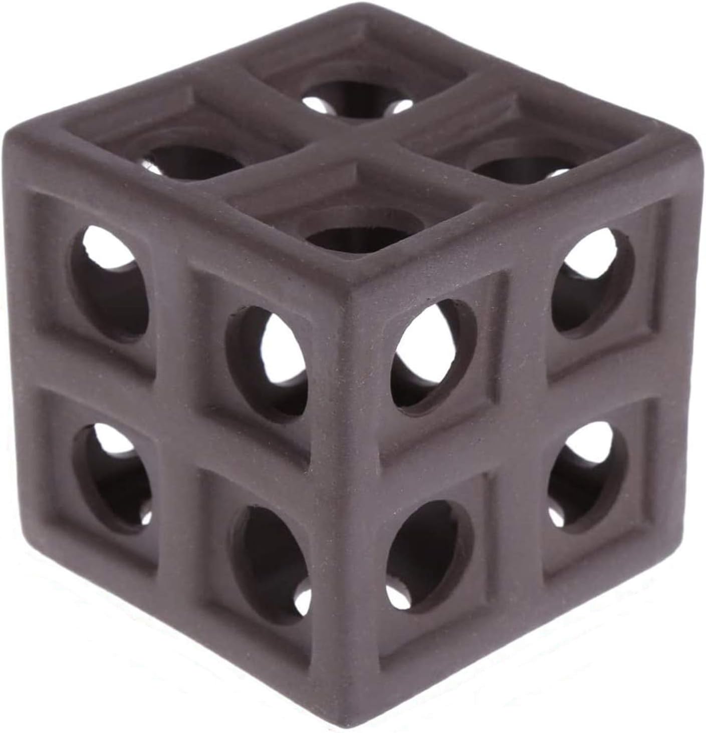 XMHF Aquarium Ceramic Small Fish Shrimp Crayfish Breeding Habitat Shelter Brown XM140