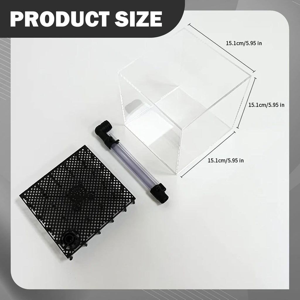 Acrylic Undergravel Box Filtration System Clear