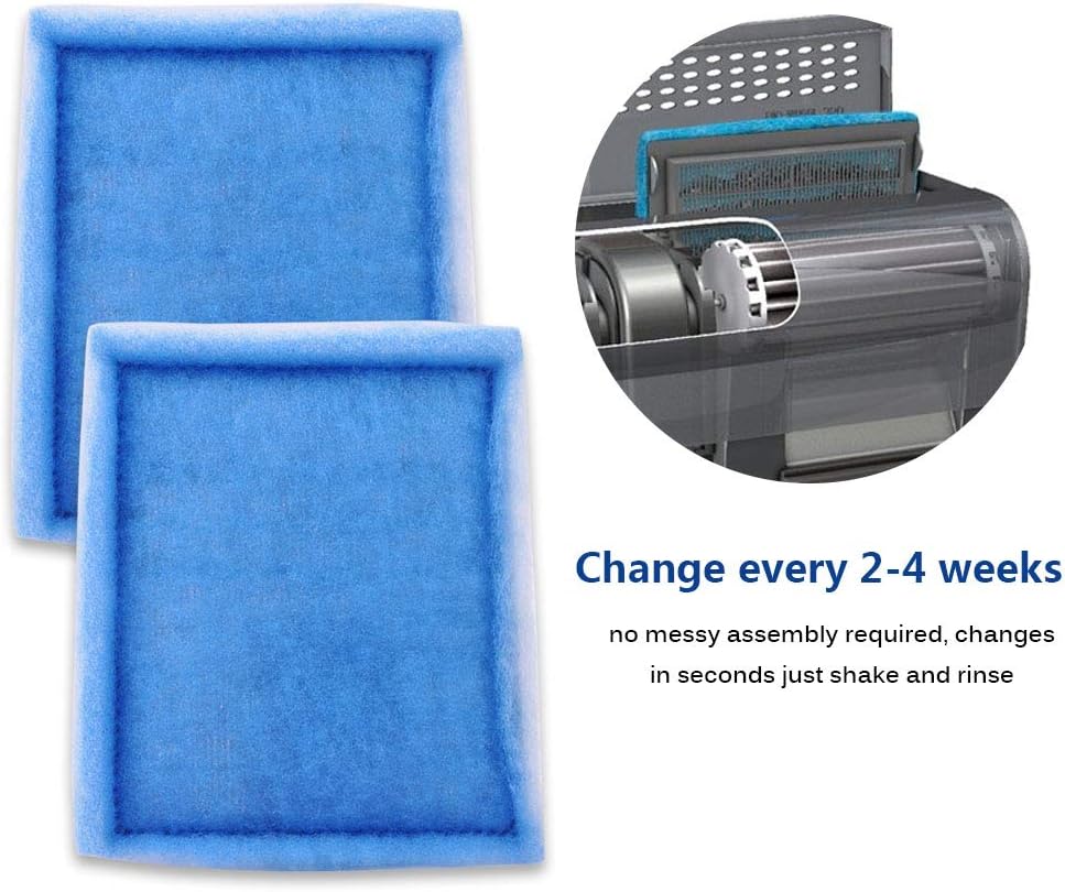 Fish Tank Filters, Aquarium Filter Cartridge Compatible with Rite-Size C & Fit for EZ-Change #3 20-40/30-60 Gallon Fish Tank Power Filter Replacement, 10PACK