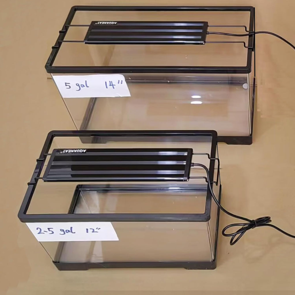 AQUANEAT LED Aquarium Light for 12 Inch Fish Tank, Auto On Off with Timer, Full Spectrum, Adjustable Brightness, Daylight Moonlight Mode, for Fresh Water Low-to-Mid Light Plants