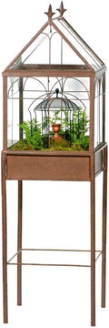 H Potter Large Glass Terrarium Succulent Planter Wardian Case for Plants
