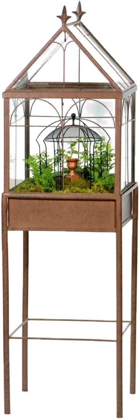 H Potter Large Glass Terrarium Succulent Planter Wardian Case for Plants
